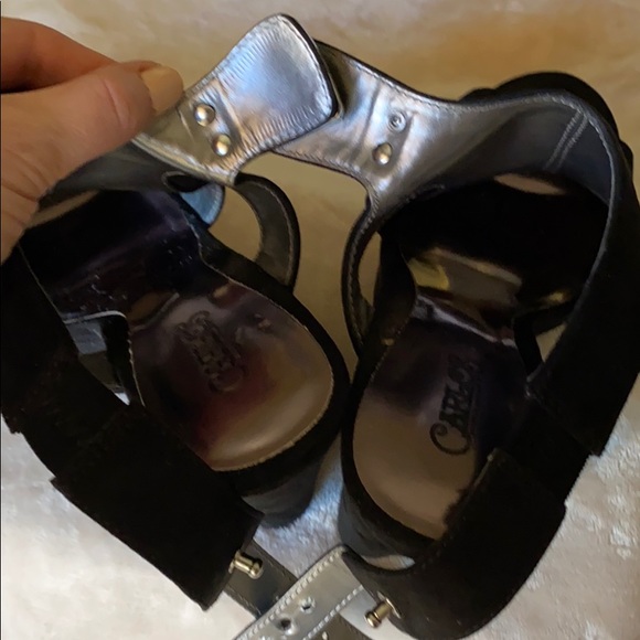 Carlos Santana Blank Suede Wedges size 7 - Picture 14 of 16